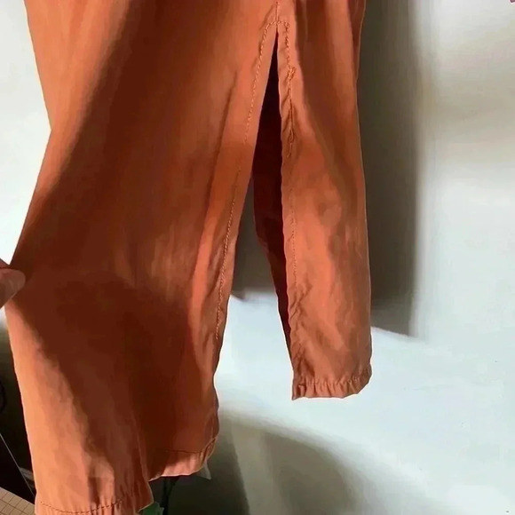 Bershka Belted Orange  Mid Length Light Trench Coat with Button Up Sleeve-XS - Picture 12 of 12